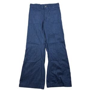 Vintage Seafarer Jean Bell Bottoms 29x28.5 Utility Trouser Dungaree Jean